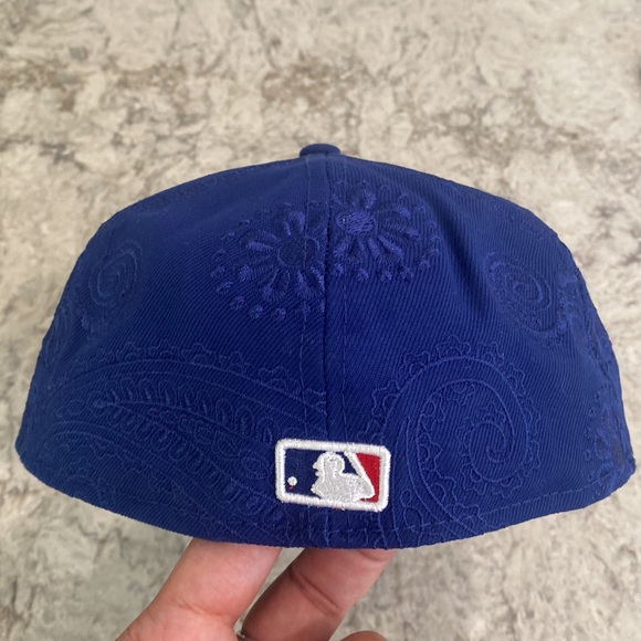 Los Angeles Dodgers Paisley Bandana Print Embroidery 59Fifty New Era Hat… - Picture 7 of 15